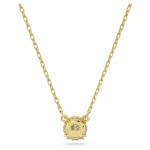 Stilla pendant Round cut, White, Gold-tone plated