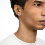 Stilla stud earrings Round cut, White, Rose gold-tone plated