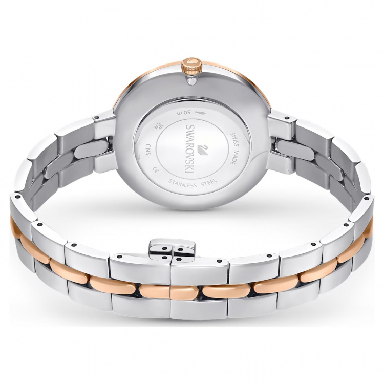 Cosmopolitan watch, Swiss Made, Metal bracelet, White