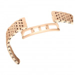 Attract watch Swiss Made, Full pavé, Metal bracelet, Rose gold tone, Rose gold-tone finish