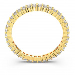 Matrix Vittore ring Round cut, White, Gold-tone finish