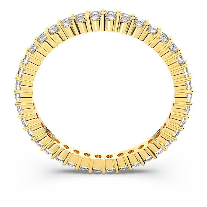 Matrix Vittore ring Round cut, White, Gold-tone finish