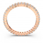 Matrix Vittore ring Round cut, White, Rose gold-tone finish