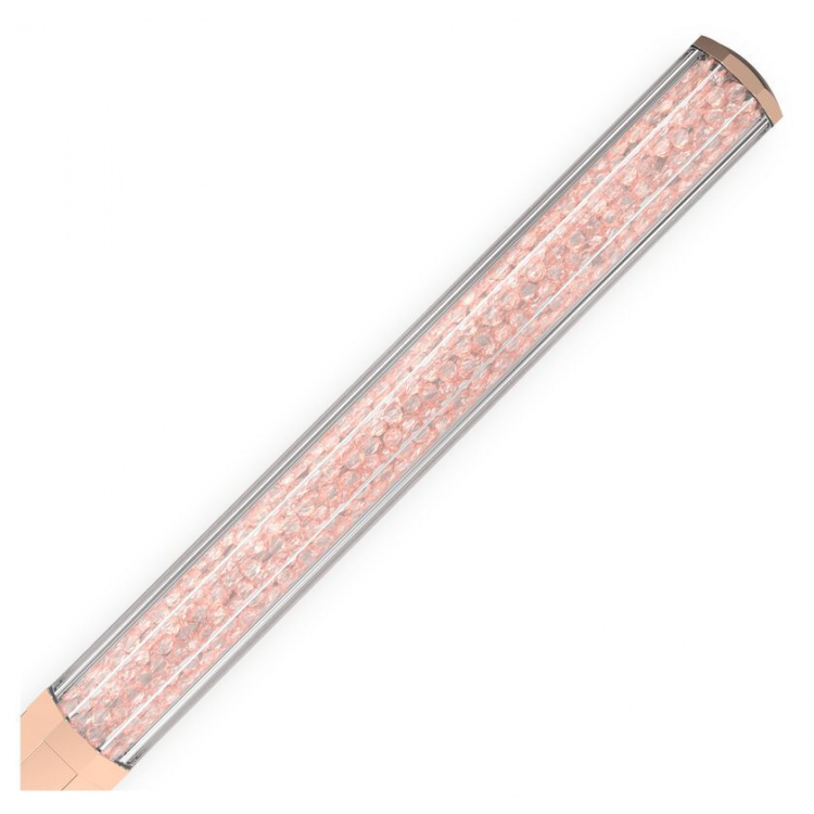 Crystalline ballpoint pen Octagon shape, Rose gold tone, Rose gold-tone plated