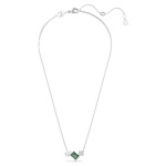 Mesmera pendant Mixed cuts, Green, Rhodium plated