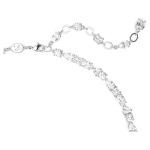 Mesmera set Mixed cuts, White, Rhodium plated