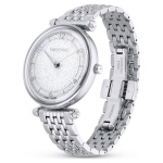 Crystalline Wonder watch Swiss Made, Metal bracelet, Silver tone, Stainless steel