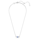 Mesmera pendant Mixed cuts, Blue, Rhodium plated