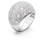 Sublima cocktail ring Moon, White, Rhodium plated