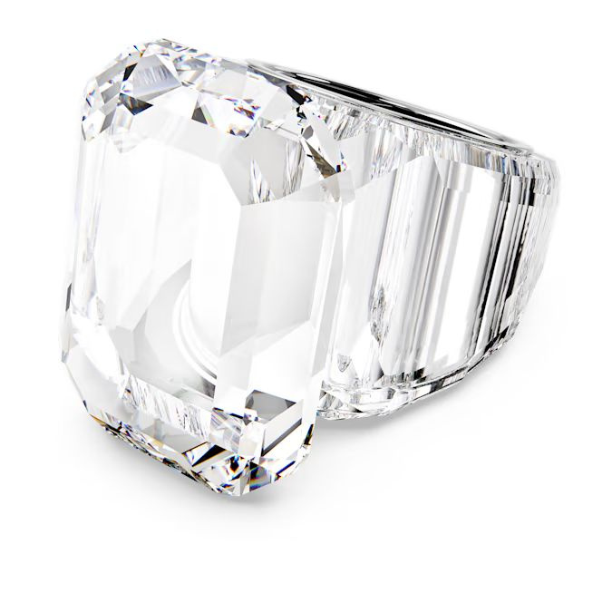 Lucent cocktail ring Octagon cut, White