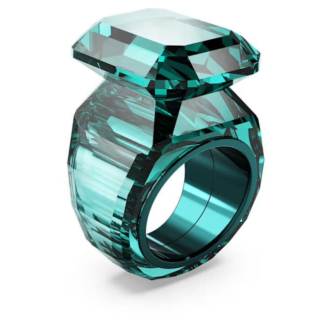 Lucent cocktail ring Octagon cut, Green
