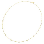 Imber strandage Round cut, White, Gold-tone plated