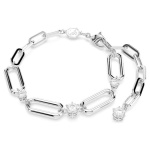 Constella bracelet White, Rhodium plated