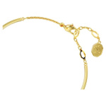 Imber necklace Round cut, White, Gold-tone plated