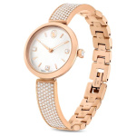 Illumina watch Swiss Made, Metal bracelet, Rose gold tone, Rose gold-tone finish