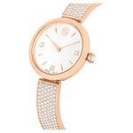 Illumina watch Swiss Made, Metal bracelet, Rose gold tone, Rose gold-tone finish