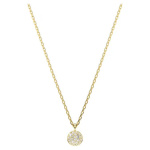 Sublima layered pendant White, Gold-tone plated