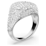 Sublima cocktail ring White, Rhodium plated