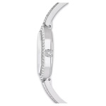 Dextera Bangle watch Swiss Made, Metal bracelet, Silver tone, Stainless steel