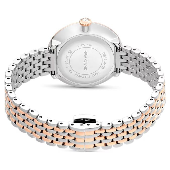 Certa watch Swiss Made, Metal bracelet, Rose gold tone, Mixed metal finish