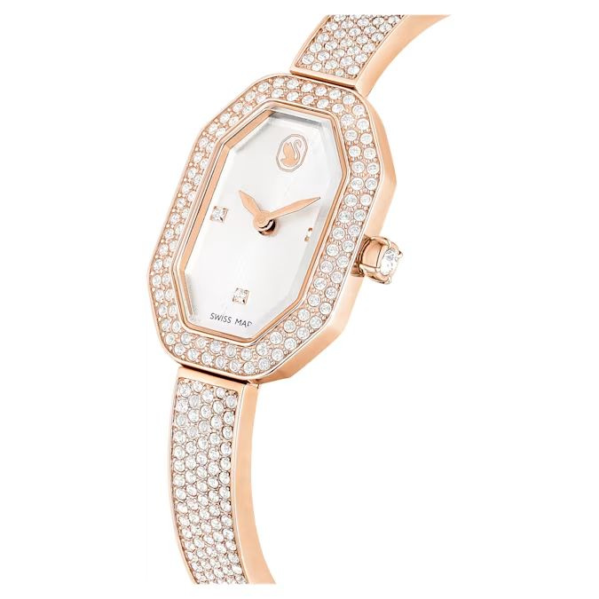 Dextera Bangle watch Swiss Made, Metal bracelet, Rose gold tone, Rose gold-tone finish