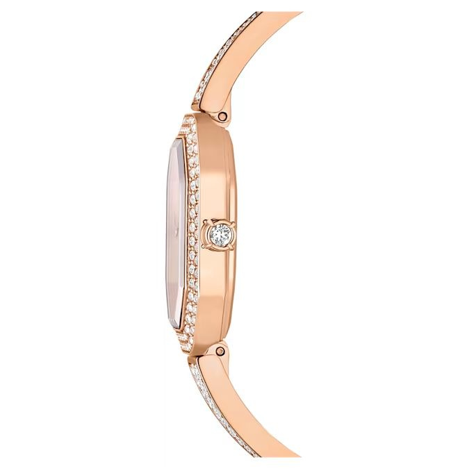 Dextera Bangle watch Swiss Made, Metal bracelet, Rose gold tone, Rose gold-tone finish