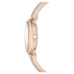 Illumina watch Swiss Made, Metal bracelet, Gold tone, Champagne gold-tone finish