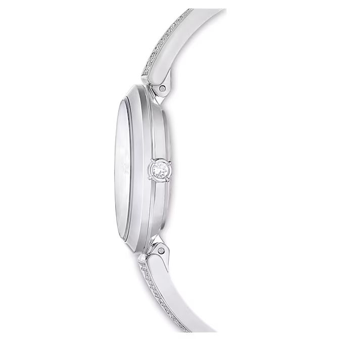 Illumina watch Swiss Made, Metal bracelet, Silver tone, Stainless steel