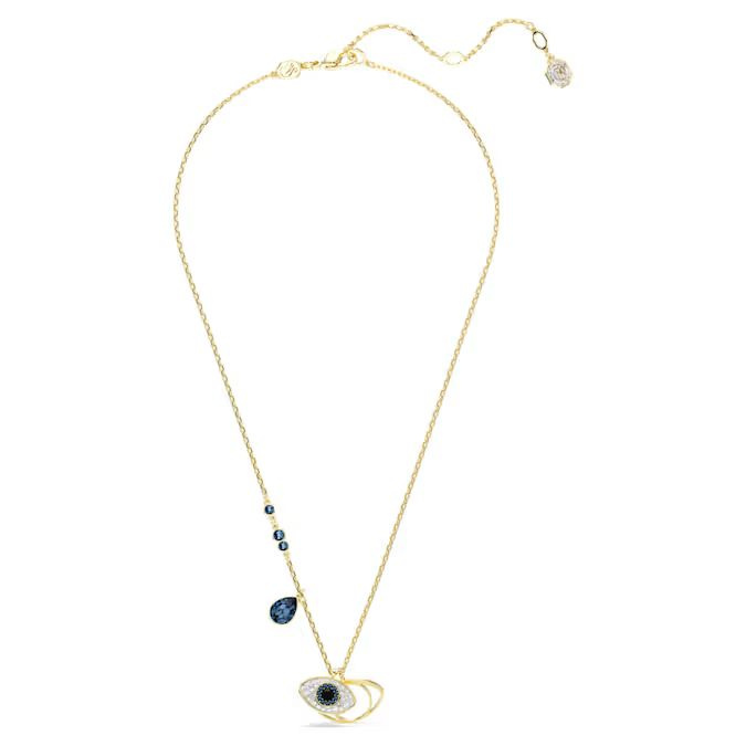 Symbolica pendant Evil eye, Blue, Gold-tone plated