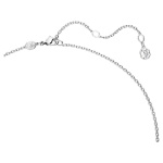 Millenia pendant Octagon cut, Blue, Rhodium plated