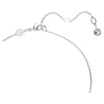 Gema Y pendant Mixed cuts, Multicolored, Rhodium plated