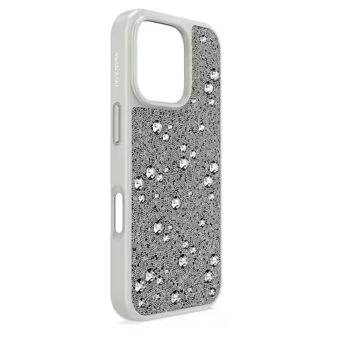 High smartphone case Scattered design, iPhone® 16, Silver Tone