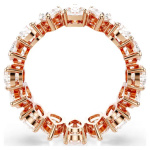 Matrix Vittore ring Pear cut, White, Rose gold-tone finish