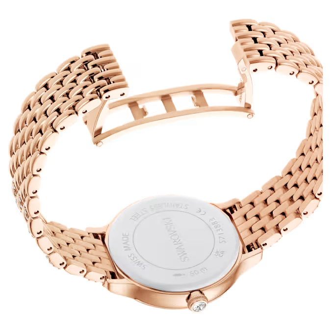 Imber watch Swiss Made, Metal bracelet, Rose gold tone, Rose gold-tone finish