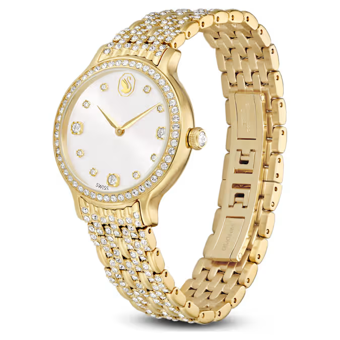 Imber watch Swiss Made, Metal bracelet, Gold tone, Gold-tone finish