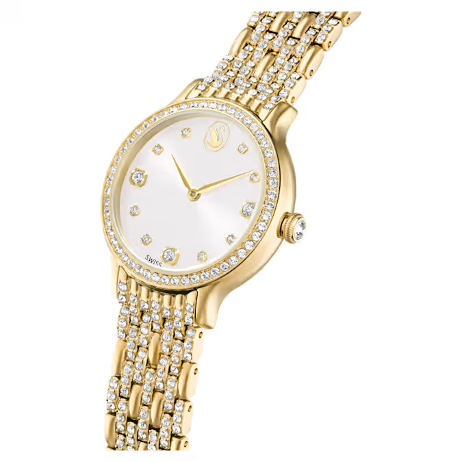 Imber watch Swiss Made, Metal bracelet, Gold tone, Gold-tone finish