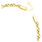 Una Angelic set Round cut, White, Gold-tone plated