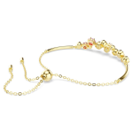 Constella bracelet Mixed cuts, Multicolored, Gold-tone plated