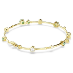 Constella bracelet Mixed cuts, Green, Gold-tone plated