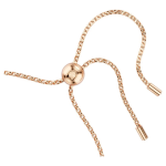 Constella bracelet Crystal pearl, Round cut, White, Rose gold-tone plated