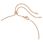 Constella pendant Crystal pearl, Round cut, White, Rose gold-tone plated