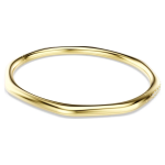 Dextera bangle Octagon shape, Round cut, White, Gold-tone plated
