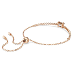 Matrix Tennis bracelet Mixed cuts, White, Rose gold-tone plated