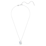 Swan pendant Mixed cuts, Swan, Blue