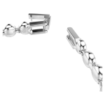 Una Angelic Tennis bracelet Round cut, Blue, Rhodium plated