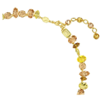 Gema bracelet Mixed cuts, Yellow, Gold-tone plated