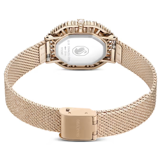 Matrix Octagon watch Metal bracelet, Gold tone, Champagne gold-tone finish