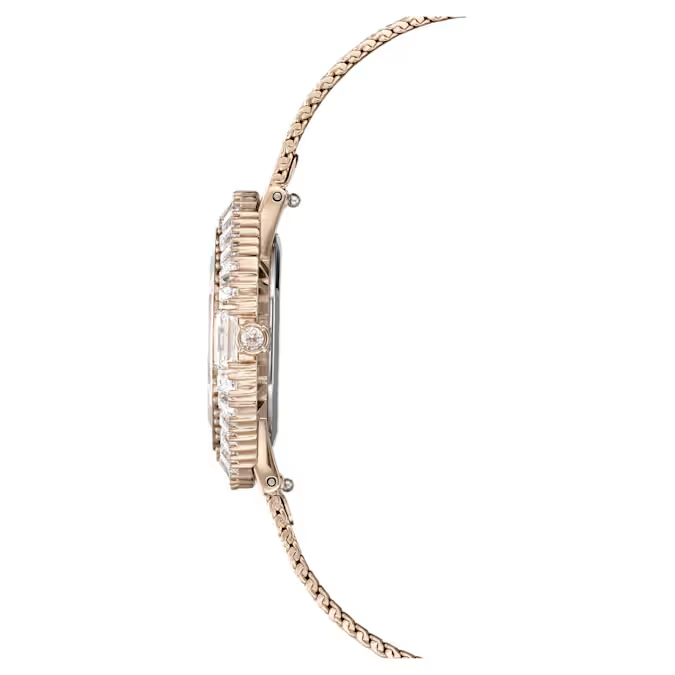 Matrix Octagon watch Metal bracelet, Gold tone, Champagne gold-tone finish