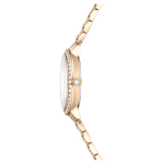 Watch Swiss Made, Metal bracelet, Gold tone, Champagne gold-tone finish