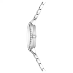 Watch Swiss Made, Metal bracelet, Silver tone, Stainless steel